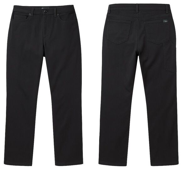 Woolrich Other - Woolrich Men’s Caviar Black Straight Fit Stretch Utility Work Pants 34x32 Cotton
